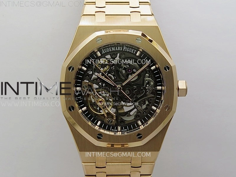 Royal Oak 41mm Openworked 15407 RG THBF 1:1 Best Edition on RG Bracelet SA3132
