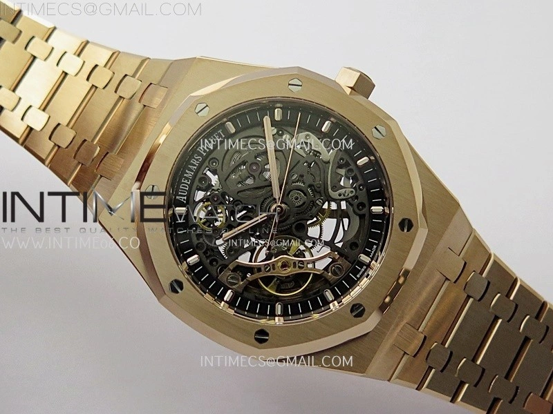 Royal Oak 41mm Openworked 15407 RG THBF 1:1 Best Edition on RG Bracelet SA3132