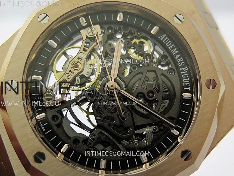 Royal Oak 41mm Openworked 15407 RG THBF 1:1 Best Edition on RG Bracelet SA3132