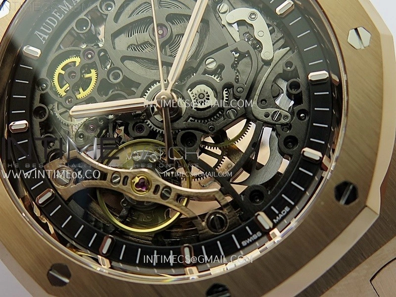 Royal Oak 41mm Openworked 15407 RG THBF 1:1 Best Edition on RG Bracelet SA3132
