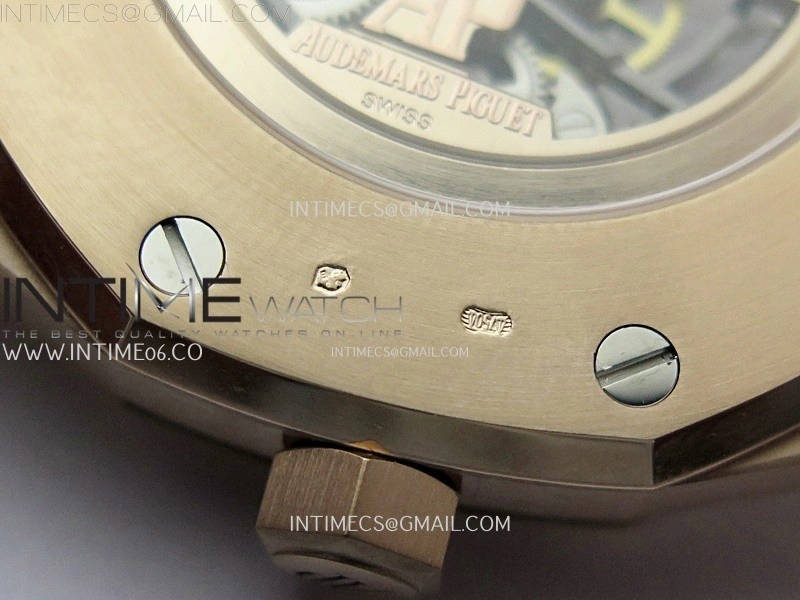 Royal Oak 41mm Openworked 15407 RG THBF 1:1 Best Edition on RG Bracelet SA3132