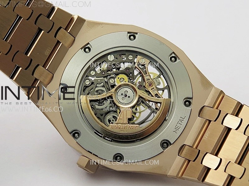 Royal Oak 41mm Openworked 15407 RG THBF 1:1 Best Edition on RG Bracelet SA3132