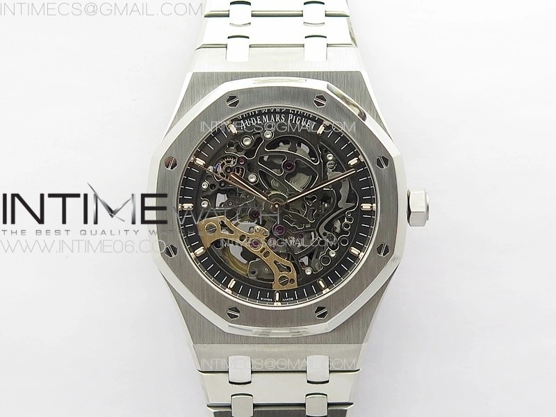 Royal Oak 41mm Openworked 15407 SS APSF 1:1 Best Edition on SS Bracelet A3132