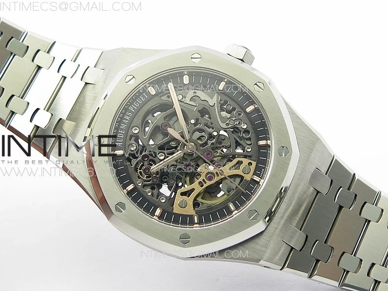 Royal Oak 41mm Openworked 15407 SS APSF 1:1 Best Edition on SS Bracelet A3132