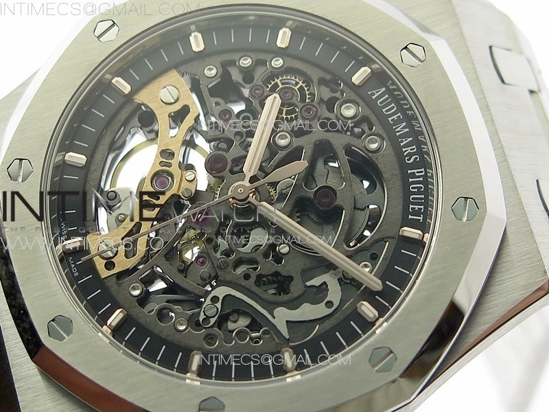 Royal Oak 41mm Openworked 15407 SS APSF 1:1 Best Edition on SS Bracelet A3132