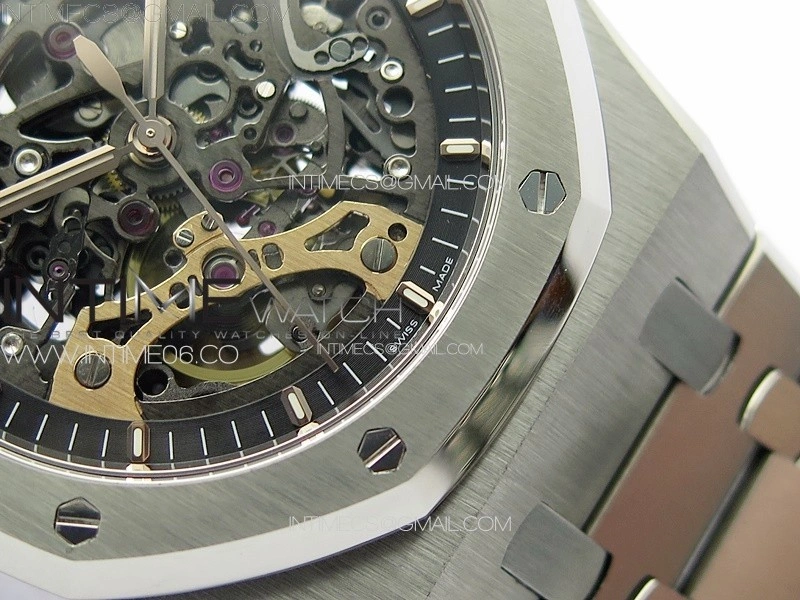 Royal Oak 41mm Openworked 15407 SS APSF 1:1 Best Edition on SS Bracelet A3132