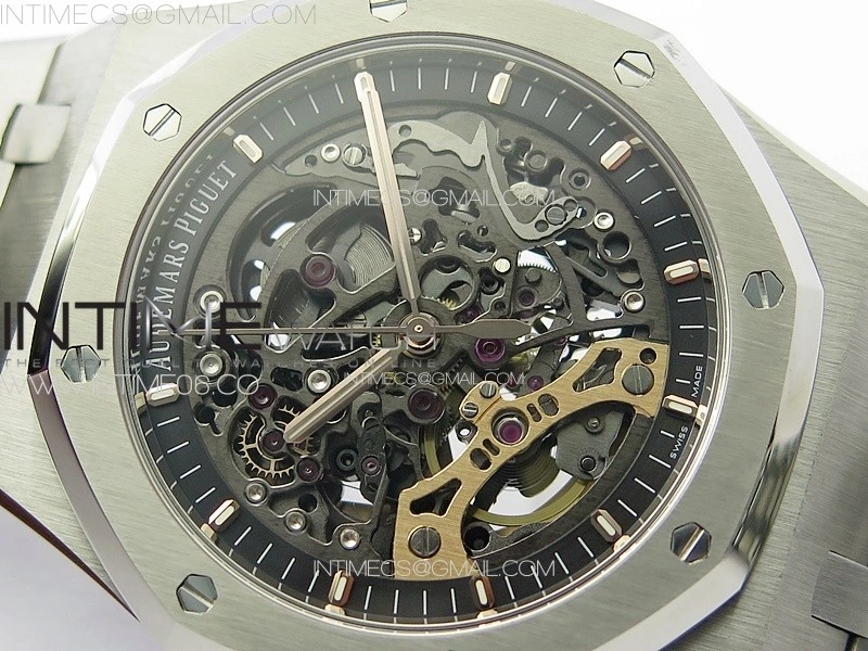 Royal Oak 41mm Openworked 15407 SS APSF 1:1 Best Edition on SS Bracelet A3132