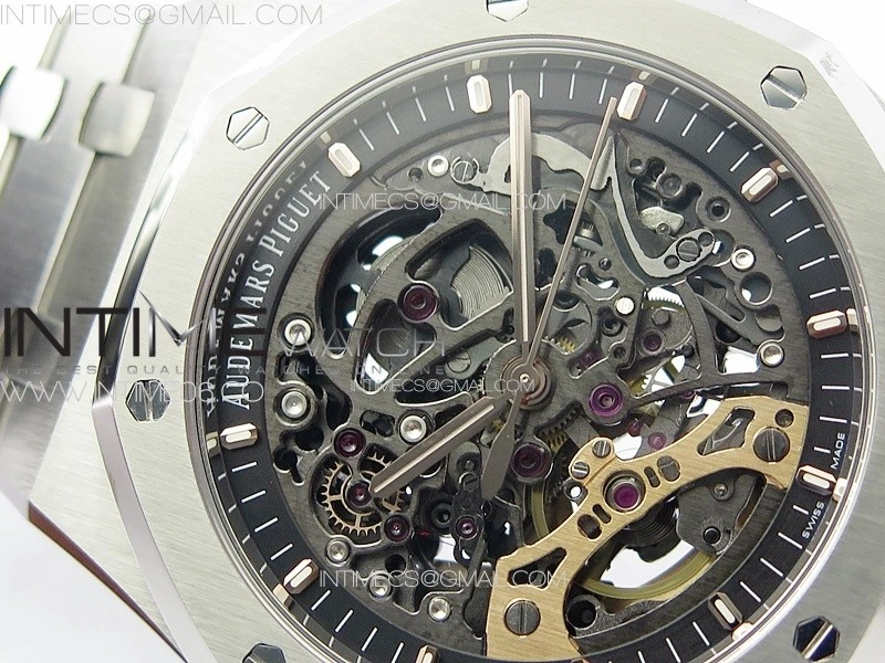 Royal Oak 41mm Openworked 15407 SS APSF 1:1 Best Edition on SS Bracelet A3132