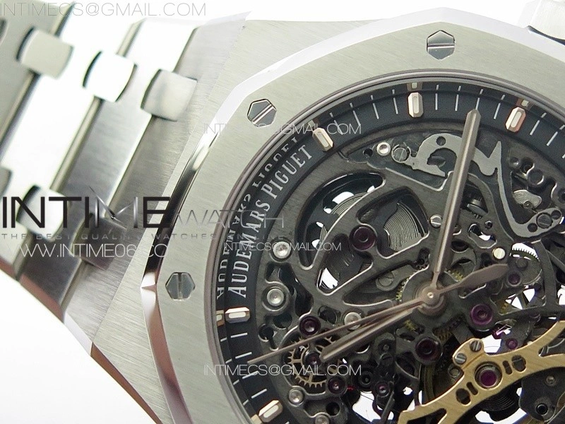 Royal Oak 41mm Openworked 15407 SS APSF 1:1 Best Edition on SS Bracelet A3132