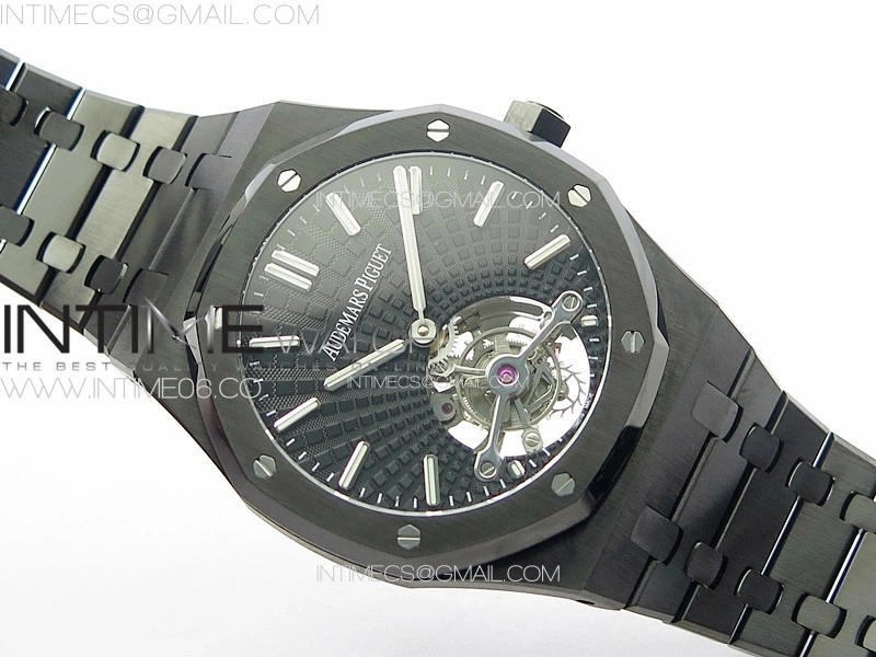 Royal Oak 41mm Tourbillon DLC BBS Best Edition Black Dial on DLC Bracelet