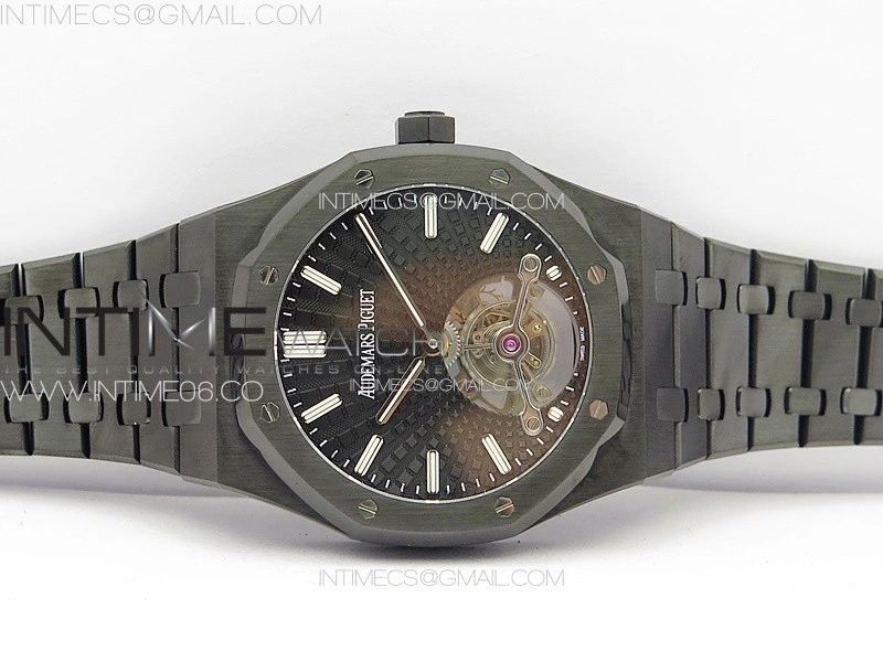 Royal Oak 41mm Tourbillon DLC BBS Best Edition Black Dial on DLC Bracelet