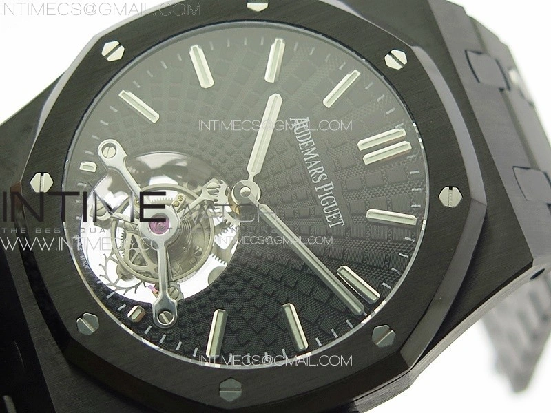 Royal Oak 41mm Tourbillon DLC BBS Best Edition Black Dial on DLC Bracelet