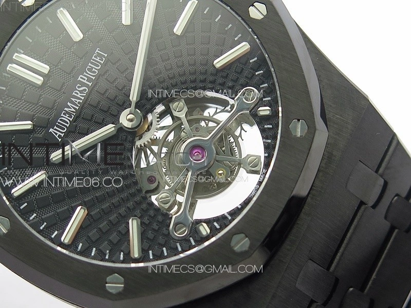 Royal Oak 41mm Tourbillon DLC BBS Best Edition Black Dial on DLC Bracelet