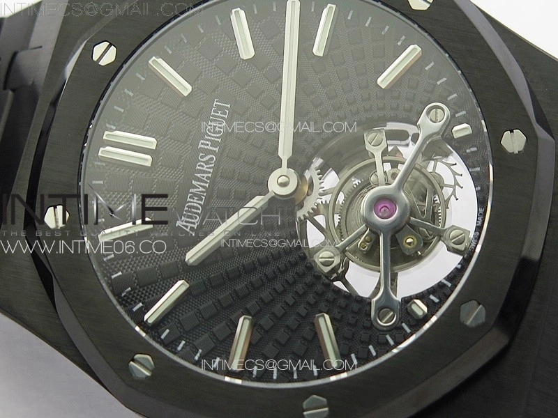 Royal Oak 41mm Tourbillon DLC BBS Best Edition Black Dial on DLC Bracelet