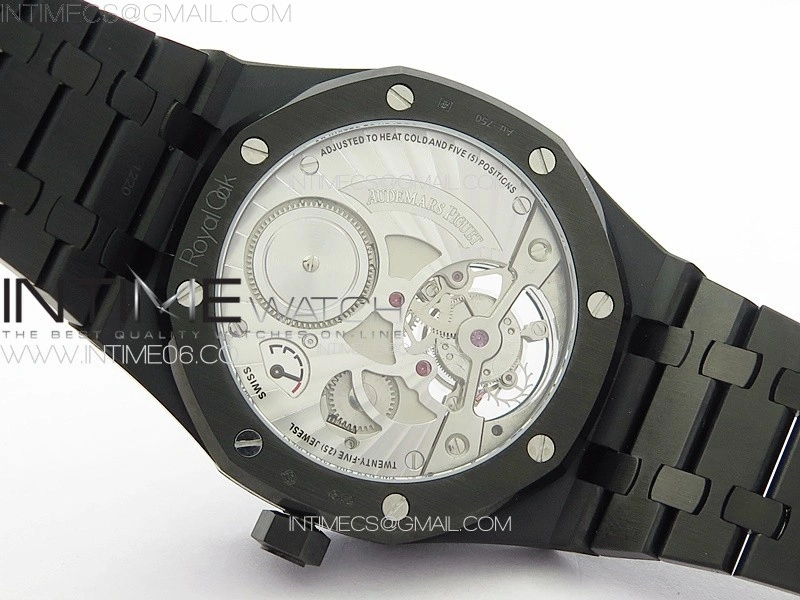 Royal Oak 41mm Tourbillon DLC BBS Best Edition Black Dial on DLC Bracelet