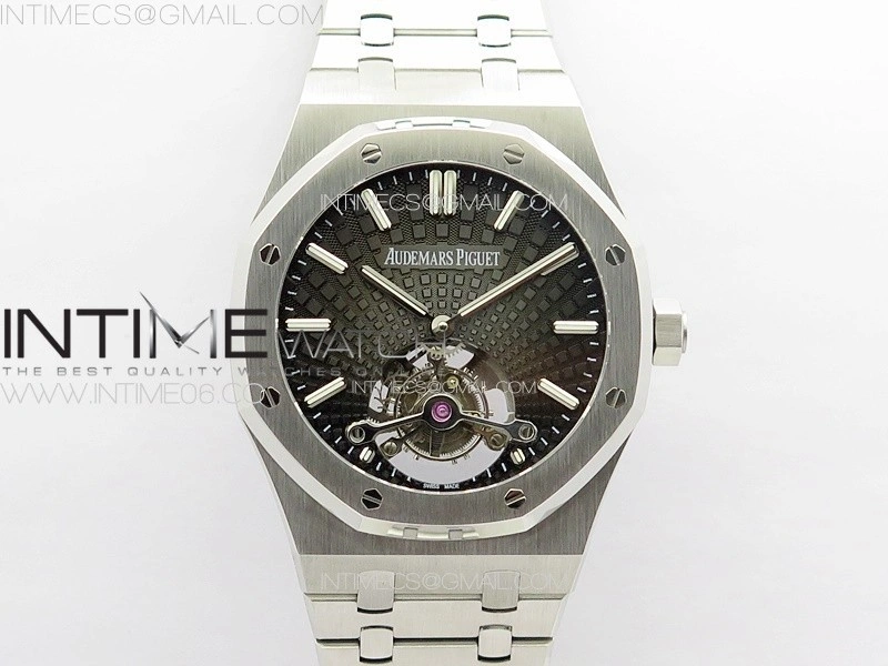 Royal Oak 41mm Tourbillon SS BBS Best Edition Black Dial on SS Bracelet
