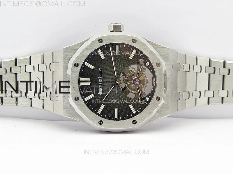 Royal Oak 41mm Tourbillon SS BBS Best Edition Black Dial on SS Bracelet