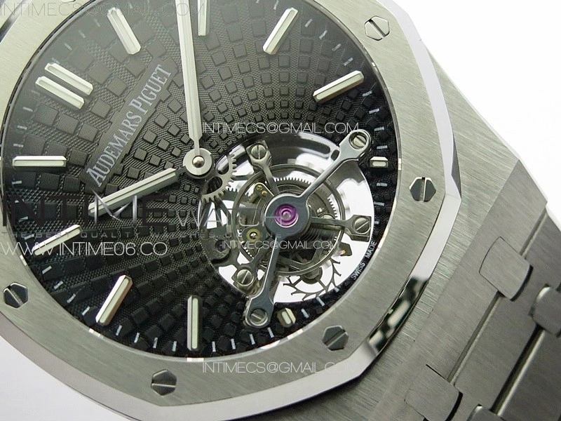 Royal Oak 41mm Tourbillon SS BBS Best Edition Black Dial on SS Bracelet