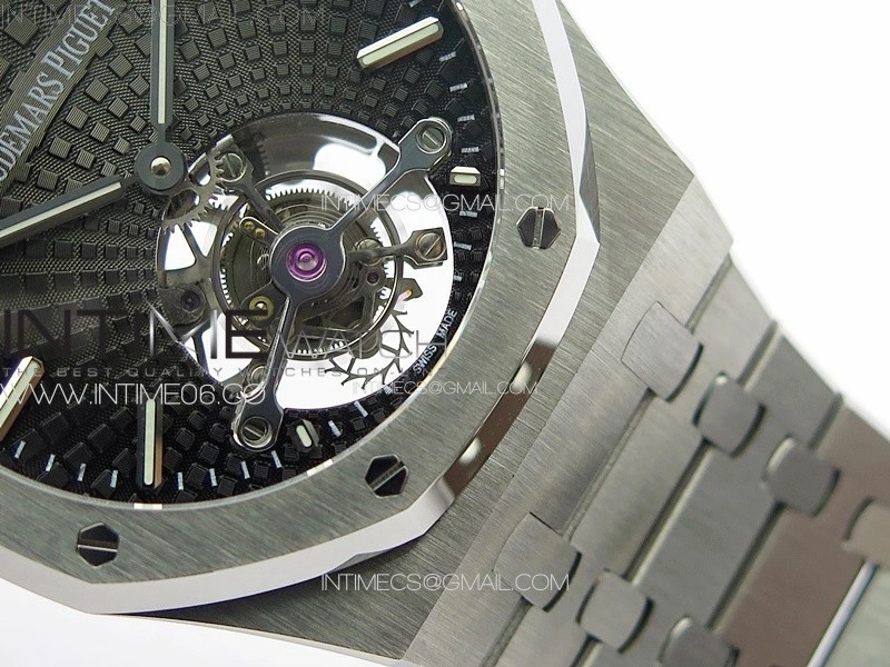 Royal Oak 41mm Tourbillon SS BBS Best Edition Black Dial on SS Bracelet