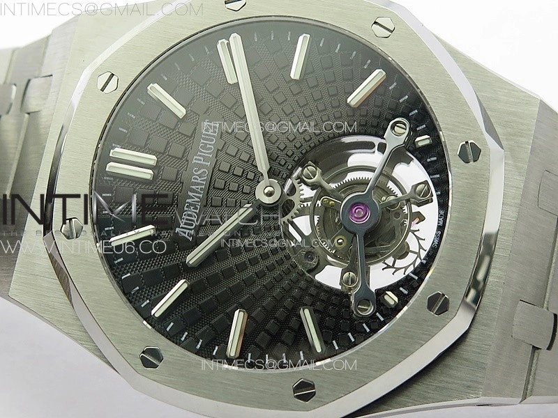 Royal Oak 41mm Tourbillon SS BBS Best Edition Black Dial on SS Bracelet