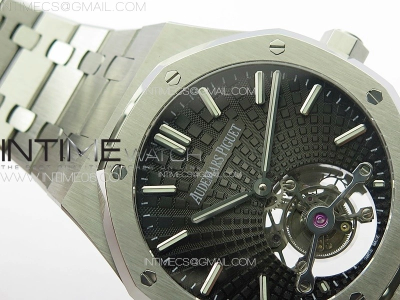 Royal Oak 41mm Tourbillon SS BBS Best Edition Black Dial on SS Bracelet