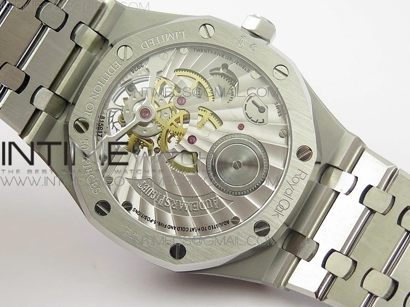 Royal Oak 41mm Tourbillon SS BBS Best Edition Blue Dial on SS Bracelet