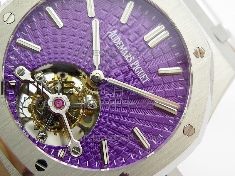 Royal Oak 41mm Tourbillon SS BBS Best Edition Purple Dial on SS Bracelet