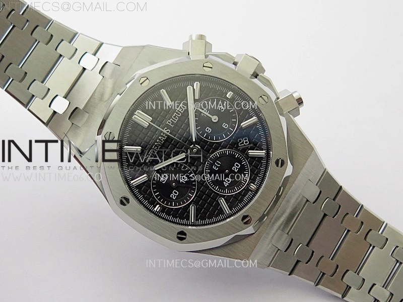 Royal Oak Chrono 26331ST SS IPF 1:1 Best Edition Black Dial on SS Bracelet A7750