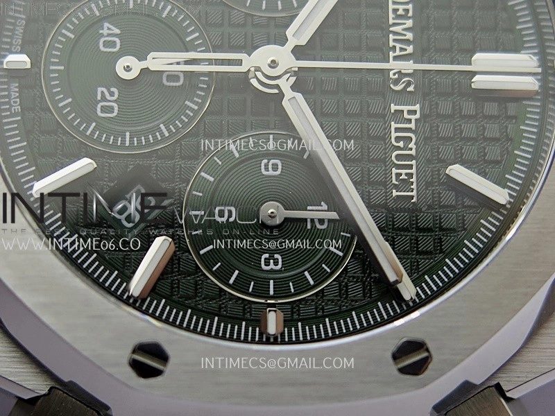 Royal Oak Chrono 26331ST SS IPF 1:1 Best Edition Green Dial on SS Bracelet A7750