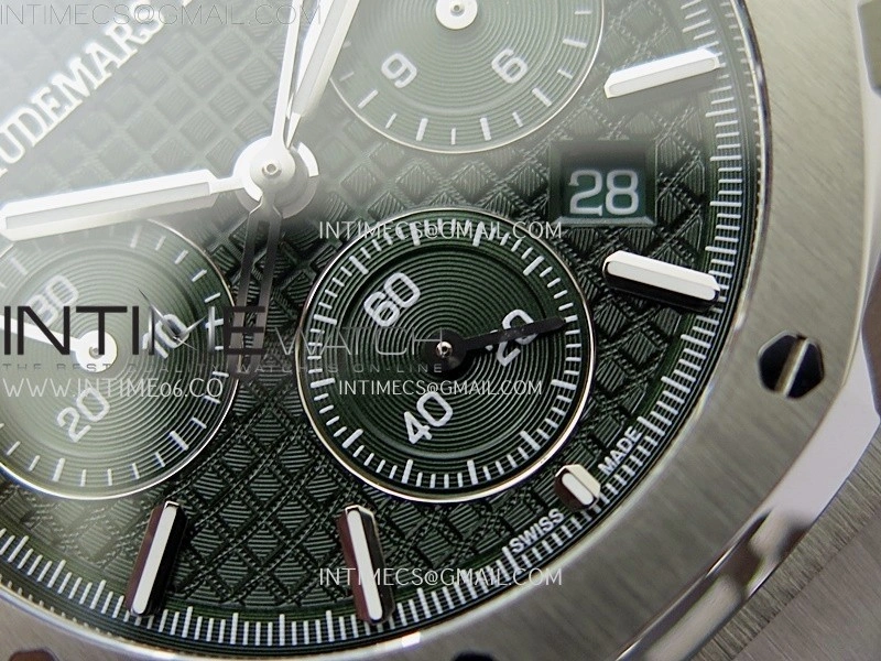 Royal Oak Chrono 26331ST SS IPF 1:1 Best Edition Green Dial on SS Bracelet A7750