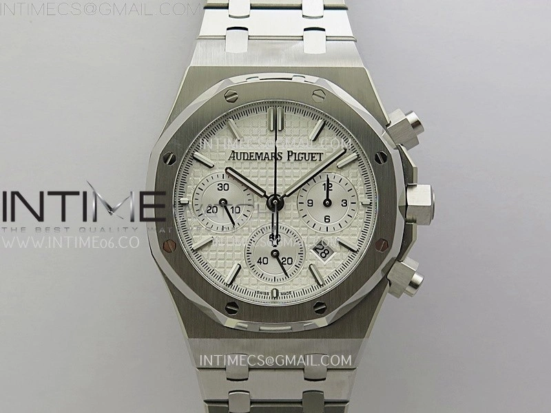 Royal Oak Chrono 26331ST SS IPF 1:1 Best Edition White Dial on SS Bracelet A7750