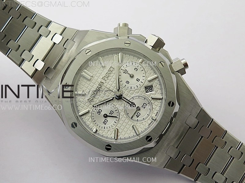 Royal Oak Chrono 26331ST SS IPF 1:1 Best Edition White Dial on SS Bracelet A7750