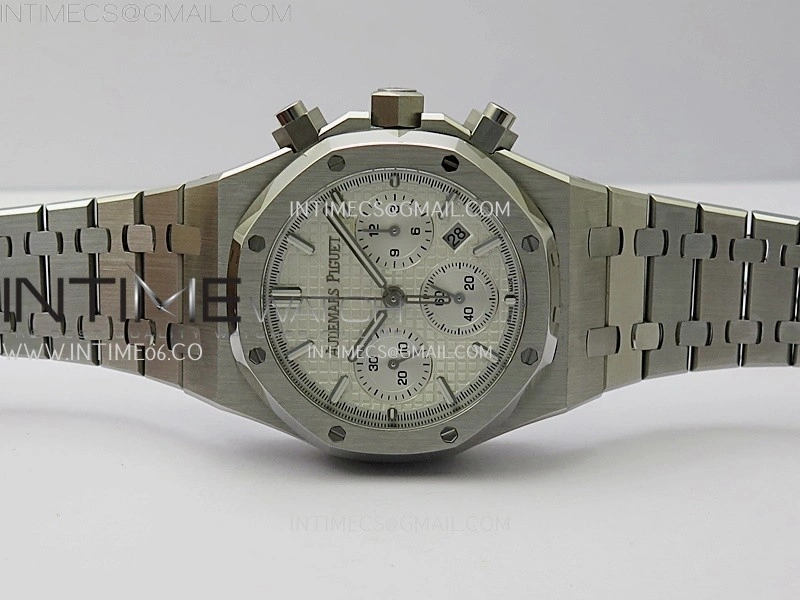 Royal Oak Chrono 26331ST SS IPF 1:1 Best Edition White Dial on SS Bracelet A7750