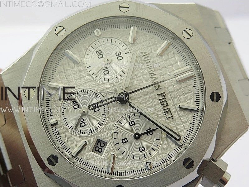 Royal Oak Chrono 26331ST SS IPF 1:1 Best Edition White Dial on SS Bracelet A7750