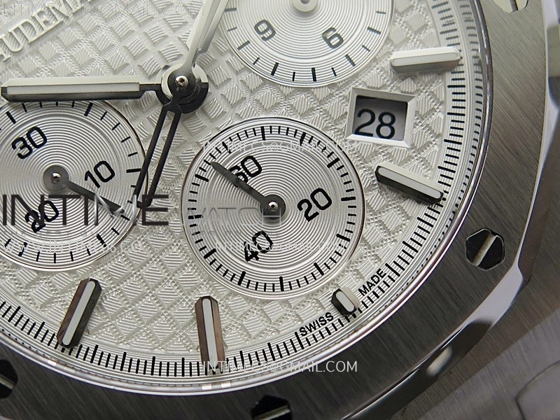 Royal Oak Chrono 26331ST SS IPF 1:1 Best Edition White Dial on SS Bracelet A7750