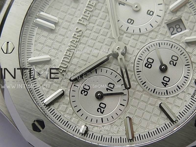 Royal Oak Chrono 26331ST SS IPF 1:1 Best Edition White Dial on SS Bracelet A7750