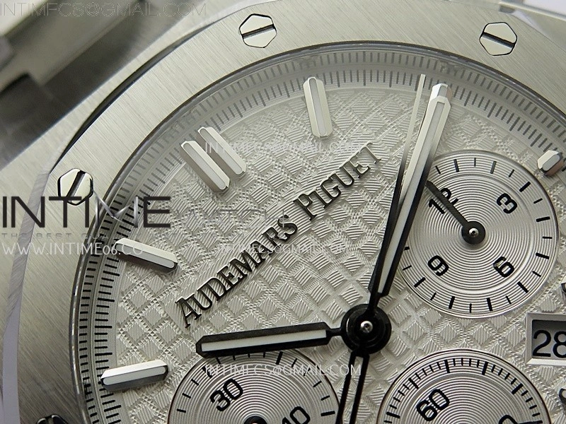 Royal Oak Chrono 26331ST SS IPF 1:1 Best Edition White Dial on SS Bracelet A7750