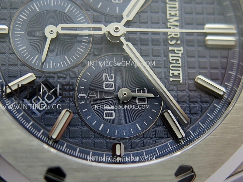 Royal Oak Chrono 26715 SS APSF 1:1 Best Edition Blue Dial On SS Bracelet A2385