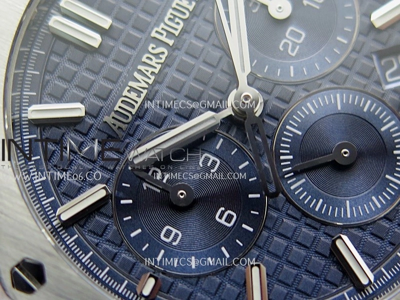 Royal Oak Chrono 26715 SS APSF 1:1 Best Edition Blue Dial On SS Bracelet A2385