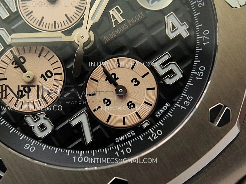 Royal Oak Offshore 42mm RG TKF Best Edition Black Dial on RG Bracelet A7750