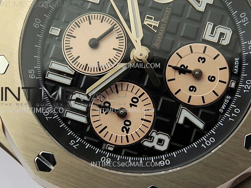Royal Oak Offshore 42mm RG TKF Best Edition Black Dial on RG Bracelet A7750
