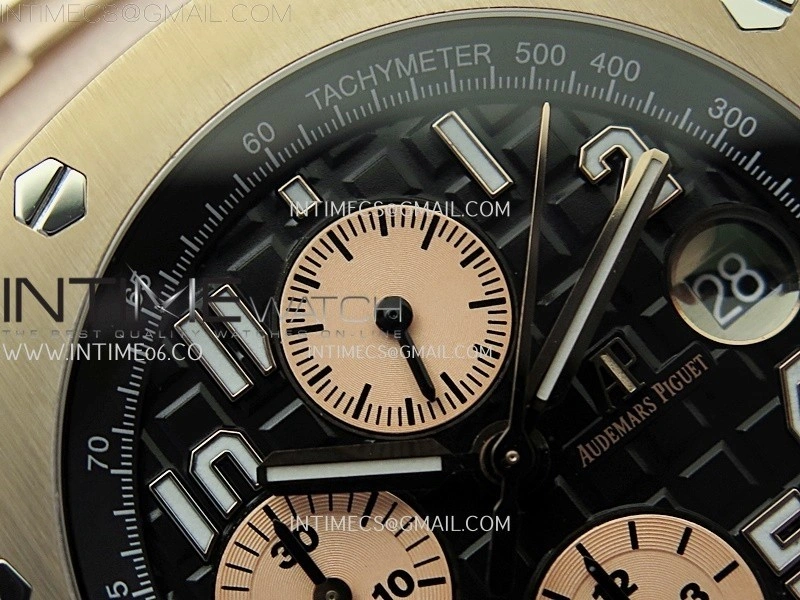 Royal Oak Offshore 42mm RG TKF Best Edition Black Dial on RG Bracelet A7750