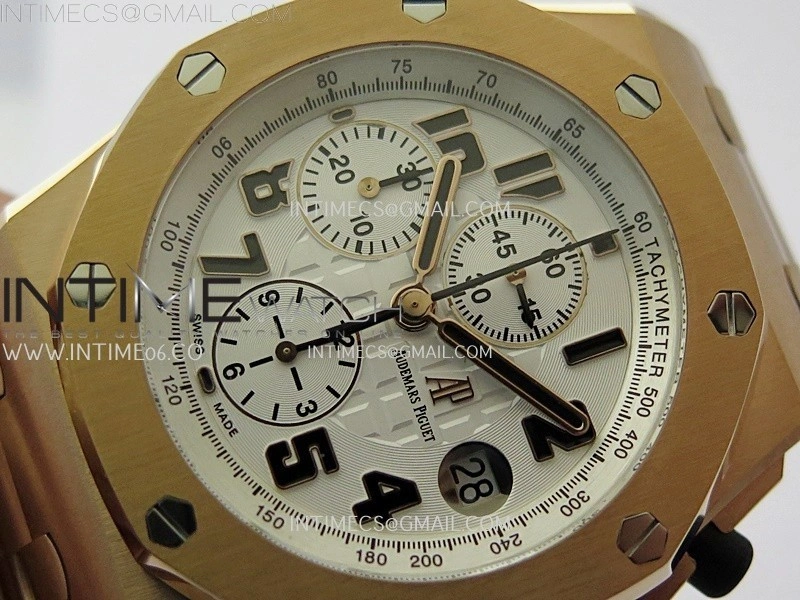 Royal Oak Offshore 42mm RG TKF Best Edition White Dial on RG Bracelet A7750