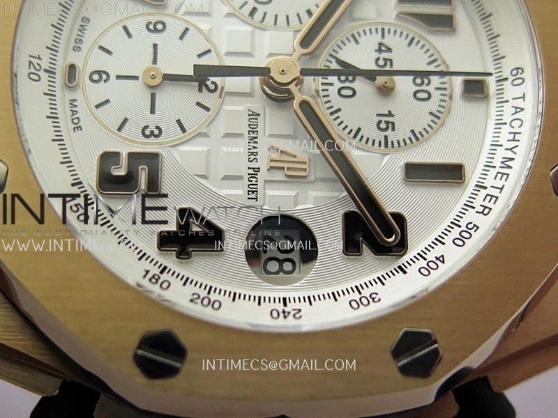Royal Oak Offshore 42mm RG TKF Best Edition White Dial on RG Bracelet A7750