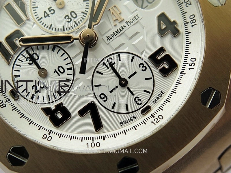 Royal Oak Offshore 42mm RG TKF Best Edition White Dial on RG Bracelet A7750