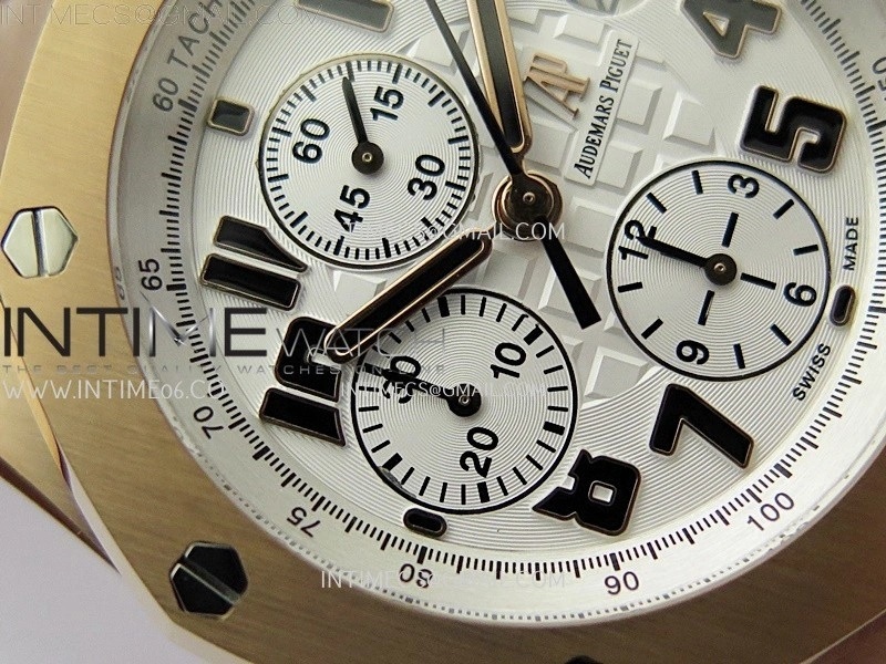 Royal Oak Offshore 42mm RG TKF Best Edition White Dial on RG Bracelet A7750