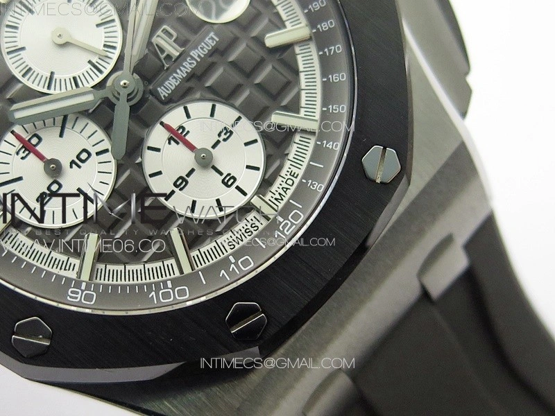 Royal Oak Offshore 44mm SS APSF 1:1 Best Edition Gray Dial on Grey Rubber Strap