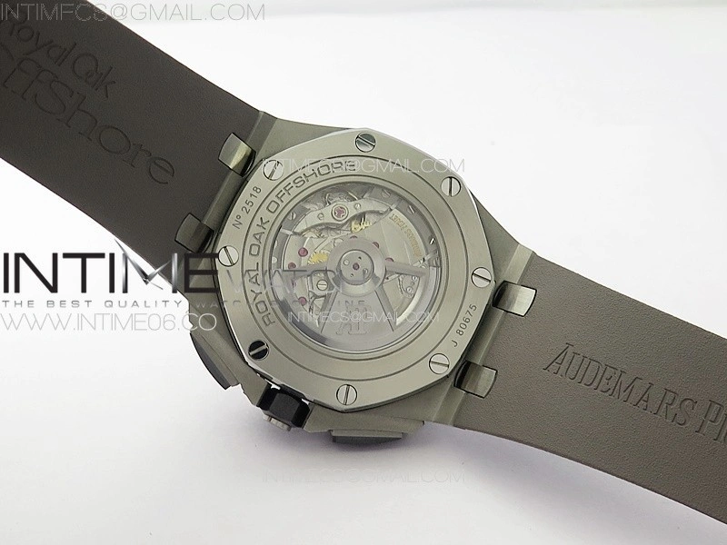 Royal Oak Offshore 44mm SS APSF 1:1 Best Edition Gray Dial on Grey Rubber Strap