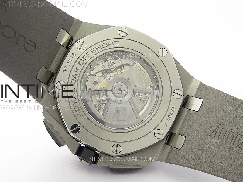 Royal Oak Offshore 44mm SS APSF 1:1 Best Edition Gray Dial on Grey Rubber Strap
