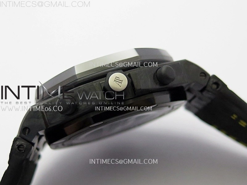 Royal Oak Offshore 'Bumble Bee' TKF Best Edition on Black Leather Strap A3126